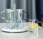 Roomsy Glass - Borosilicate Glass Cup with Coloured Handle