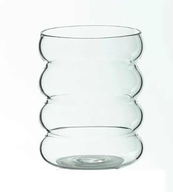Wave Borosilicate Glass Cups