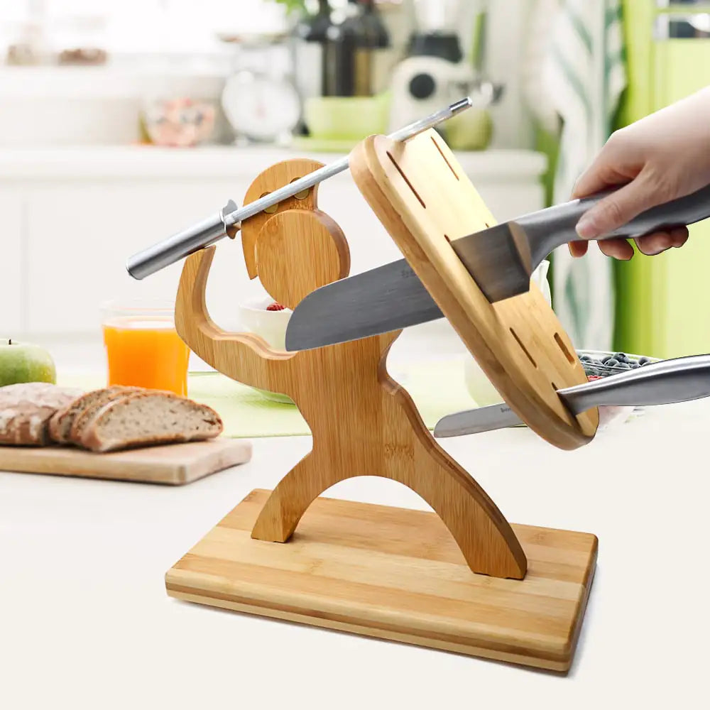 Woodhaus – Roman Creative Maple Wooden Knife Holder