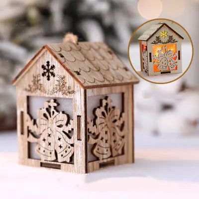 Wooden Christmas Chalet Light