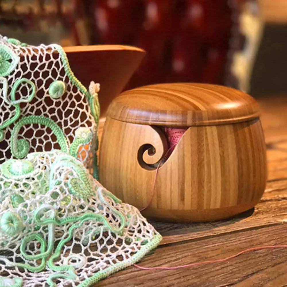 Woodhaus - Bamboo knitting & Haberdashery Bowl