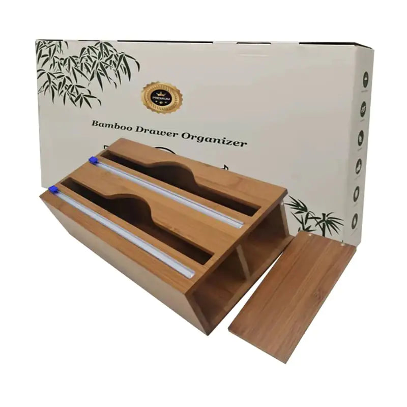 Woodhaus - Bamboo Cling Film Cutter Box