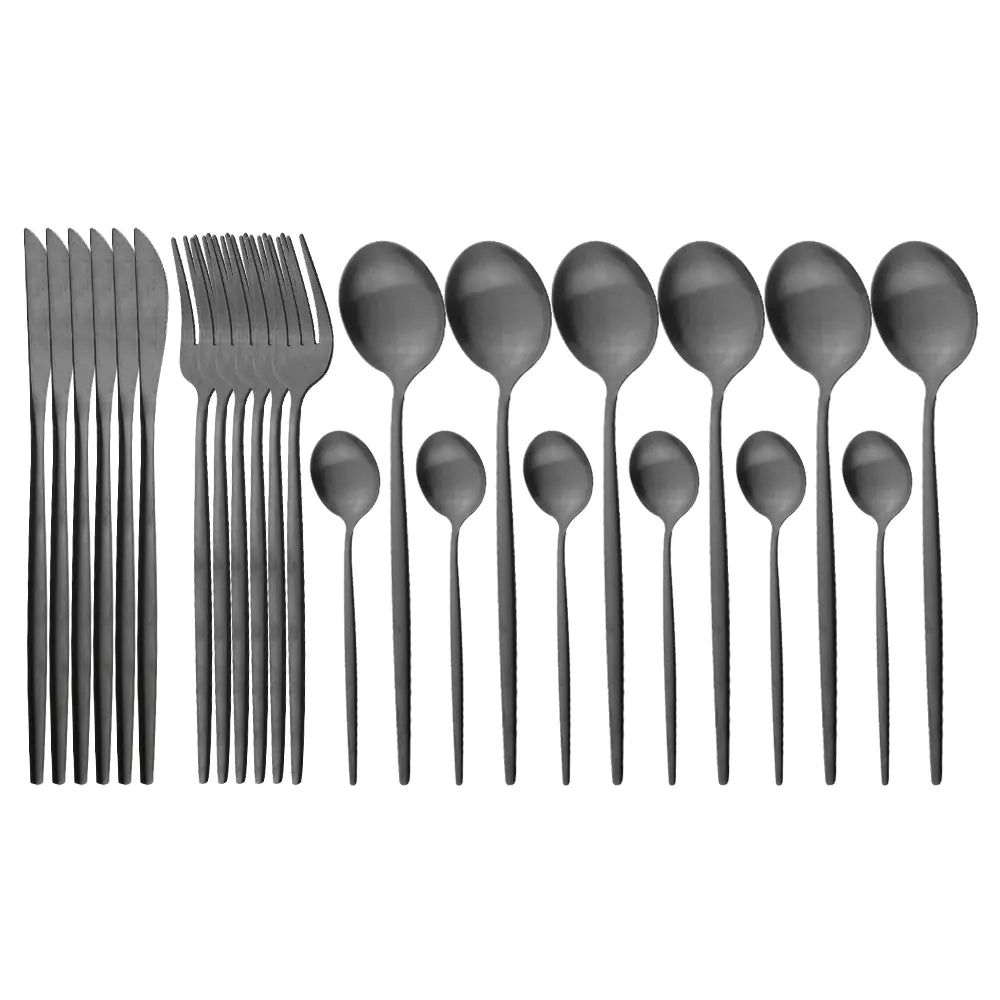 Roomsy Colorful - Matte Stainless Steel Cutlery Set