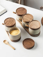 Japanese-style Ceramic Seasoning Pots