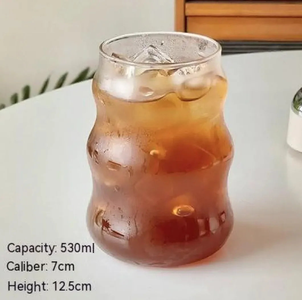 Ribbed Borosilicate Glass Breakfast Cups