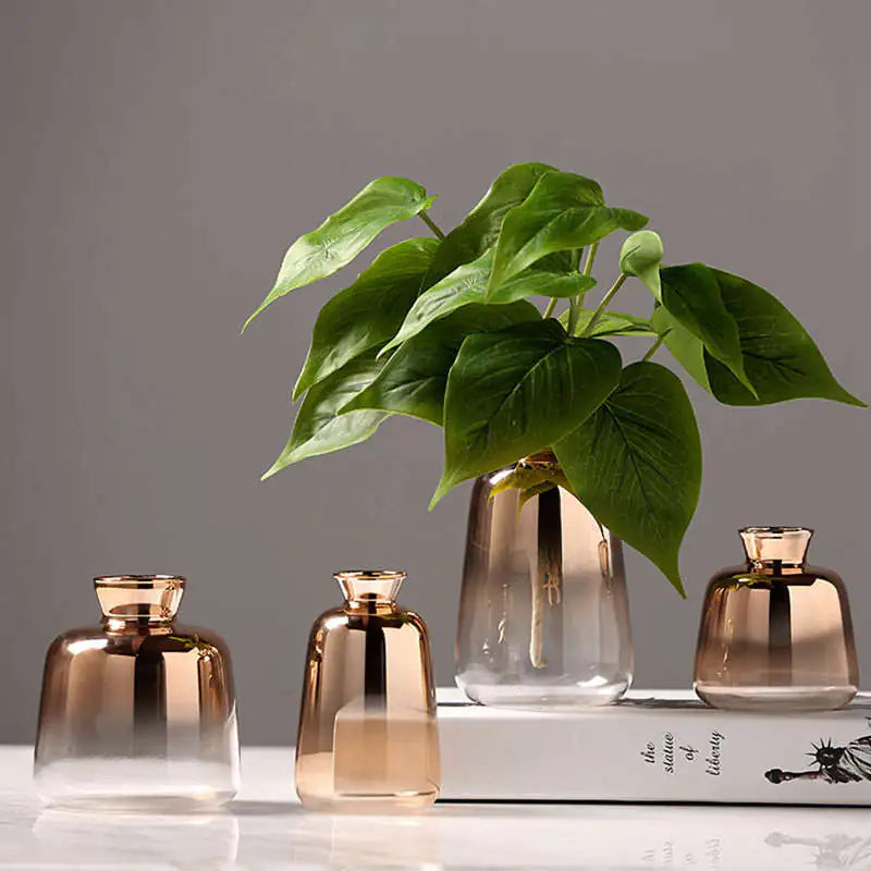 Nyord Golden Glass Vases