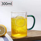 Roomsy Glass - Borosilicate Glass Cup with Coloured Handle
