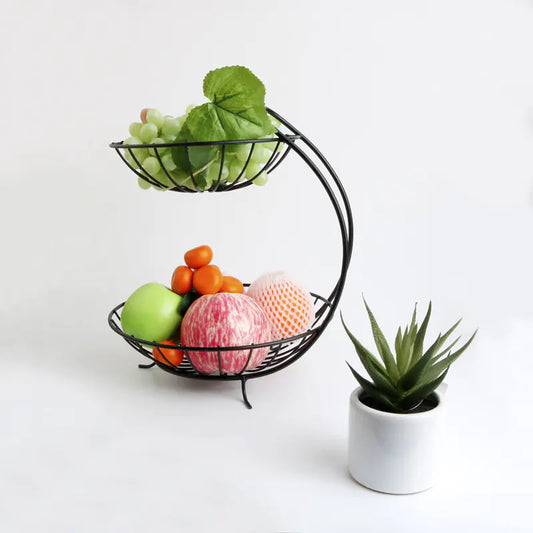 Blackhaus - Metal 2 tier Fruit Bowl