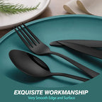 Blackhaus - 5-Piece  Stainless Steel Black Cutlery Set