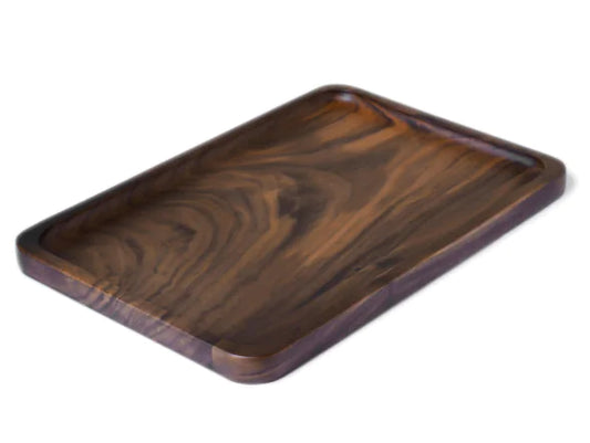 Black Walnut Wooden Rectangular Serving Tray