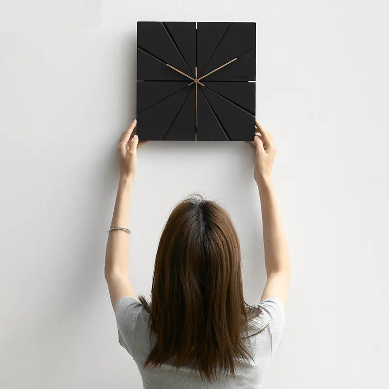 Blackhaus - Black Shaped Wall Clock