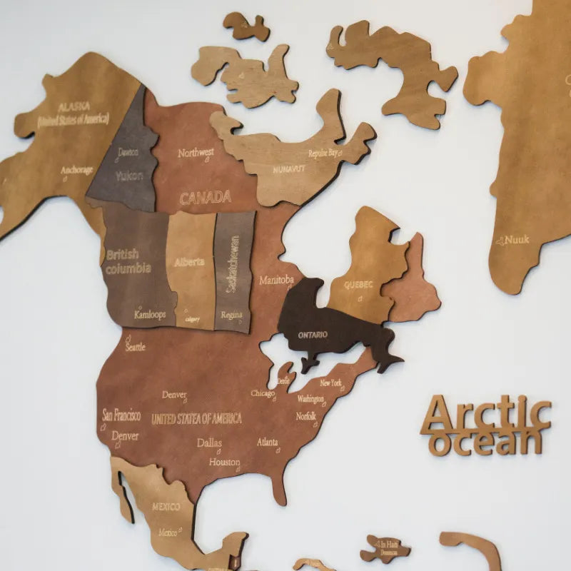 Woodhaus - The World Wooden World Map