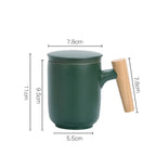 Cera - Ceramic Mug with Strainer and Handle