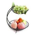 Blackhaus - Metal 2 tier Fruit Bowl