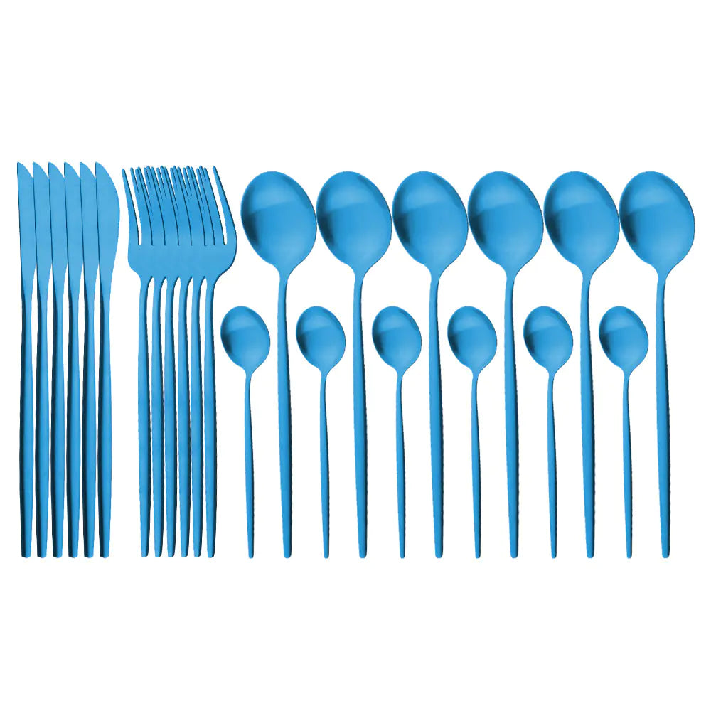 Roomsy Colorful - Matte Stainless Steel Cutlery Set