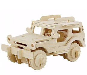 Wooden 3D Puzzle - Motor vehicles
